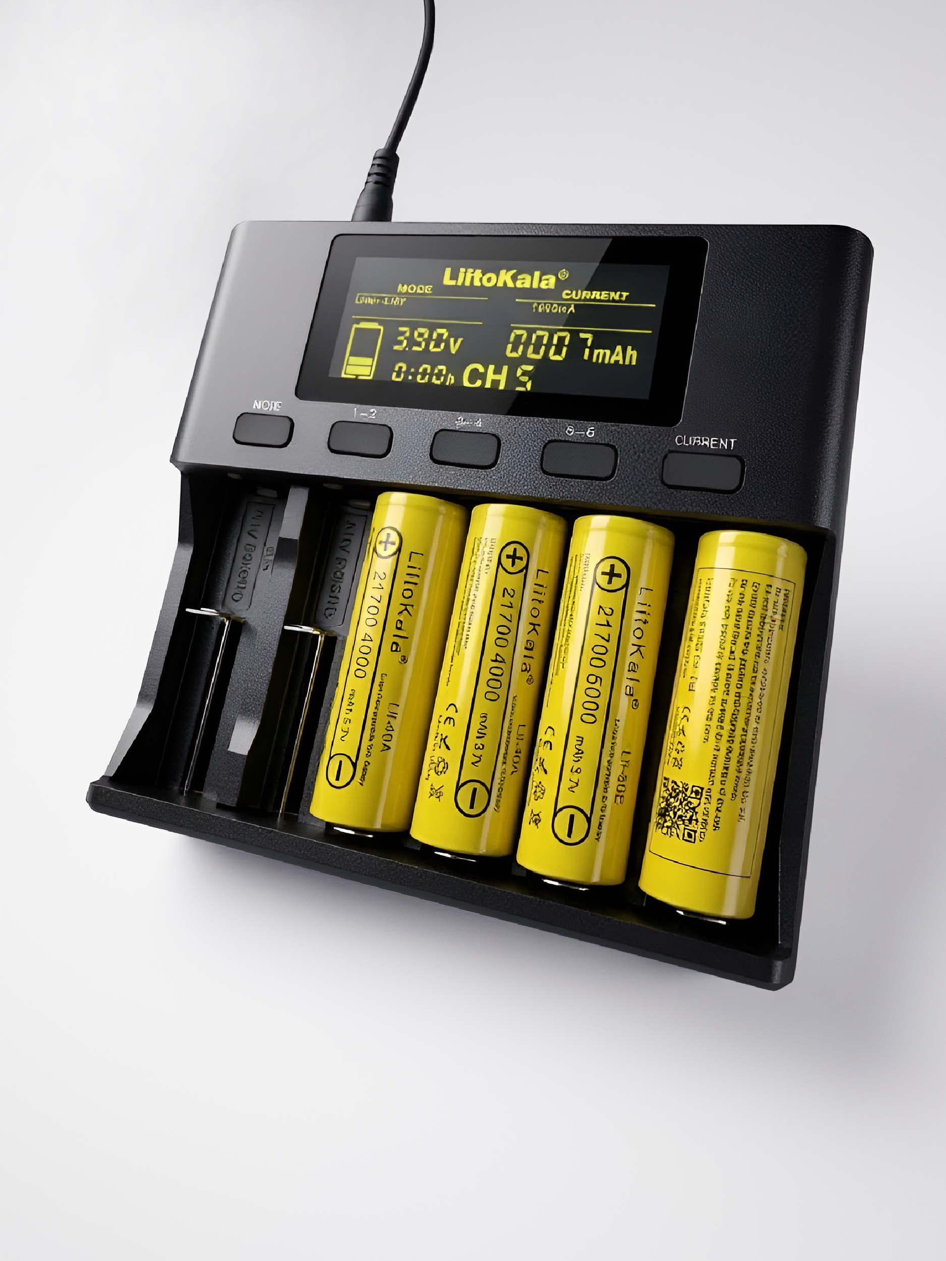 Зарядное устройство для аккумуляторов LiitoKala Lii-S6, с адаптером 12В