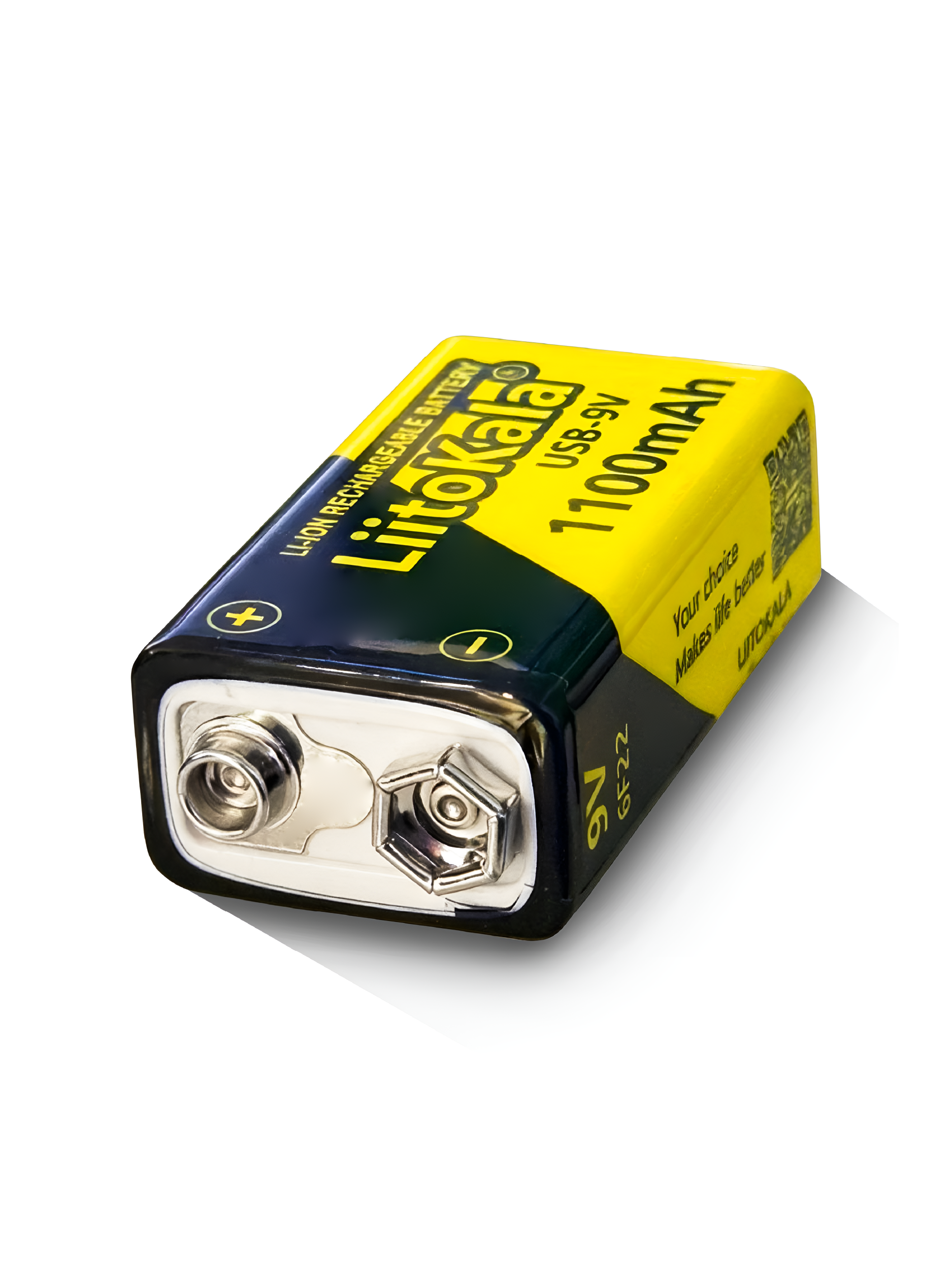 Набор LiitoKala USB-9V (4 аккумулятора 9V + кабель Type-C), перезаряжаемые батарейки Крона