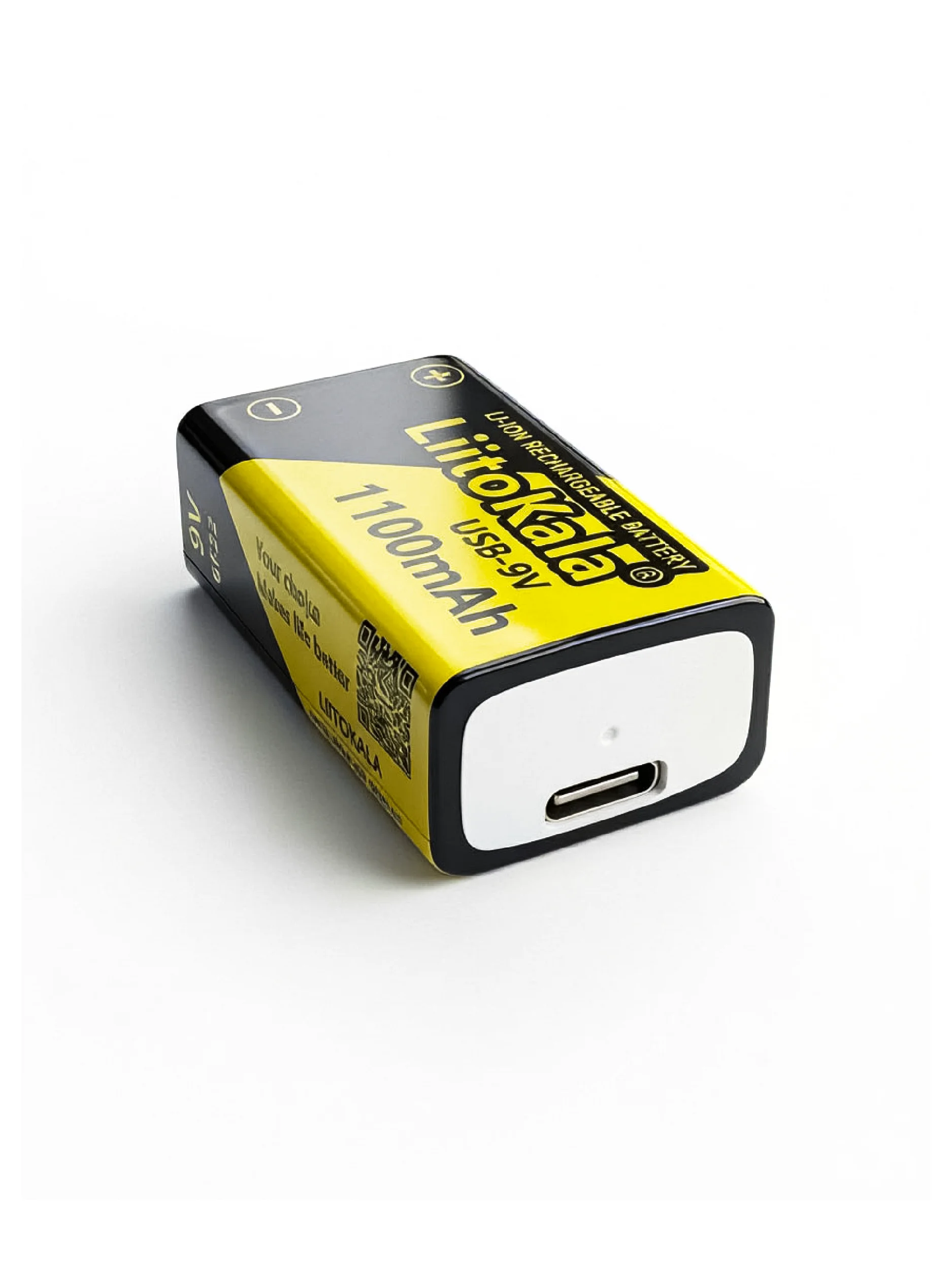Набор LiitoKala USB-9V (4 аккумулятора 9V + кабель Type-C), перезаряжаемые батарейки Крона