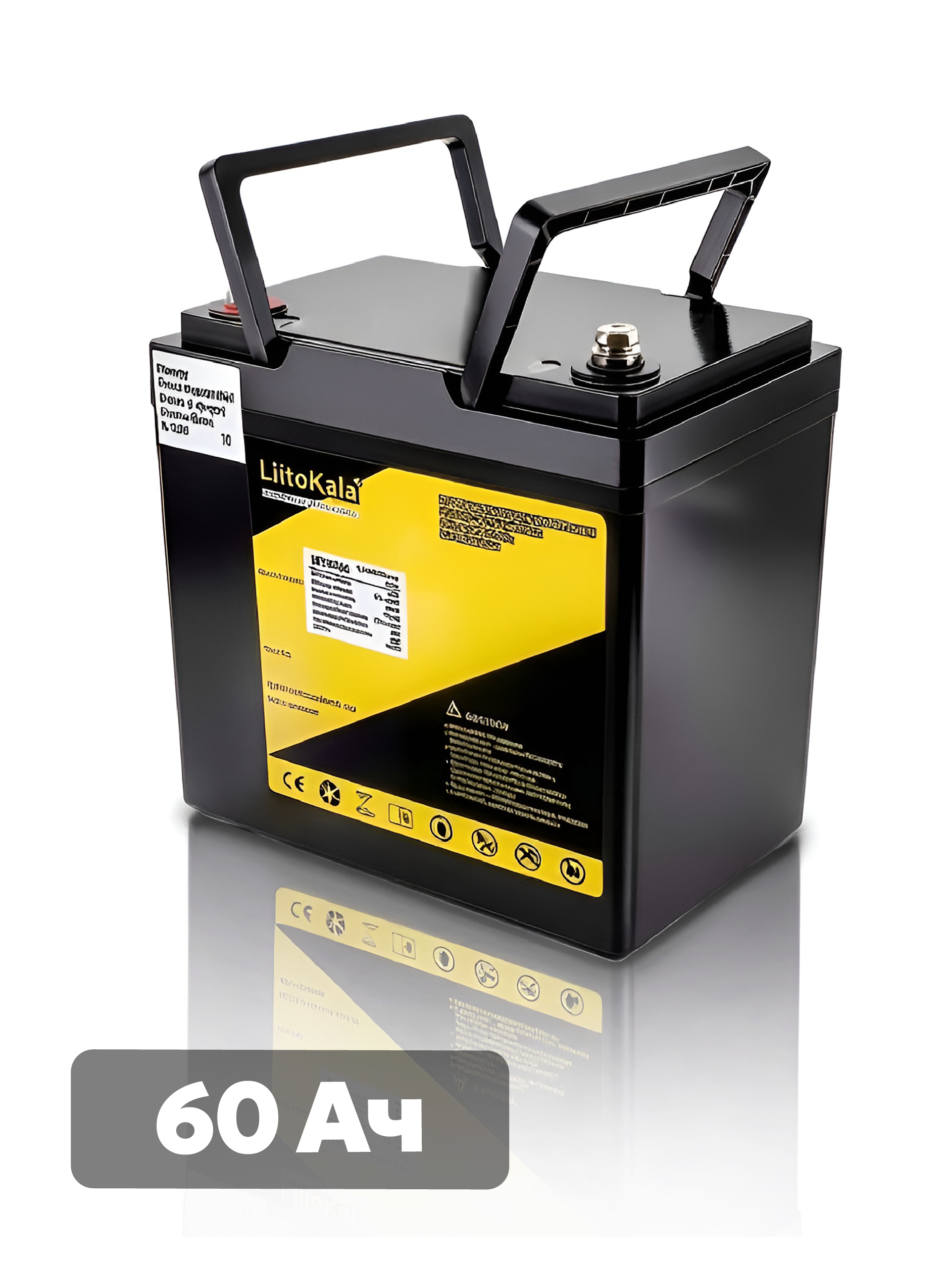 Аккумуляторная батарея LiitoKala LiFePO4 12V 60Ah со встроенной защитой BMS