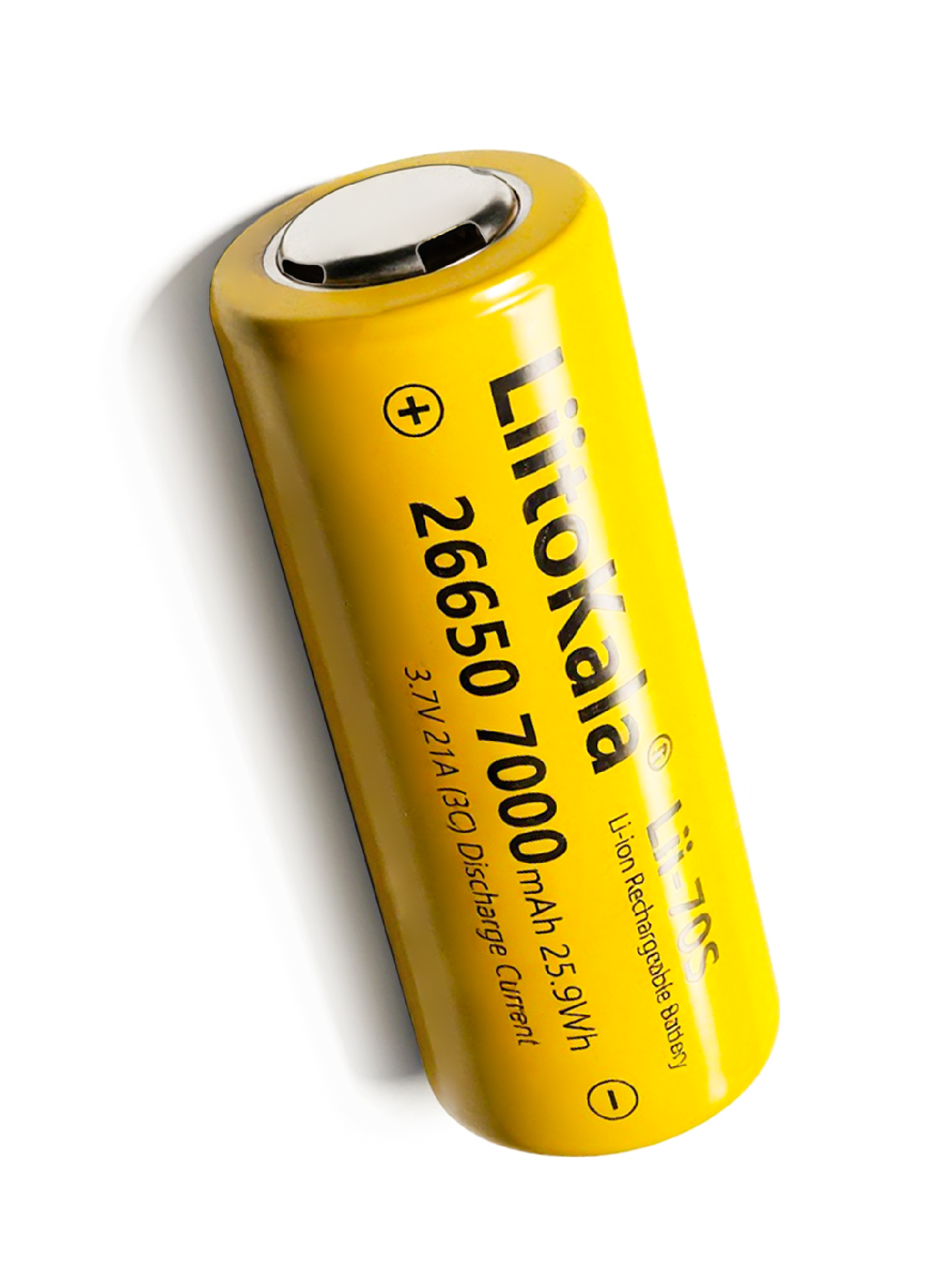 Аккумулятор 26650 LiitoKala Lii-70S Li-ion, 3.7v, 7000 mAh, выпуклый плюс