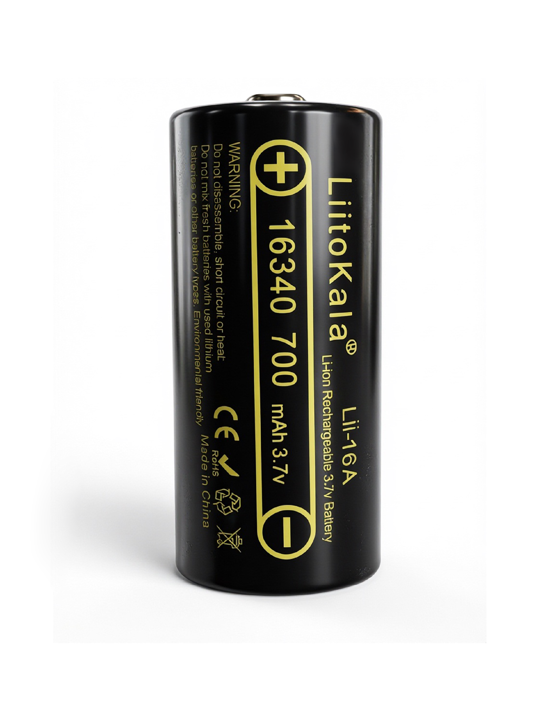 Аккумулятор LiitoKala 16340 Lii-16A Li-ion 3.7В 700mAh
