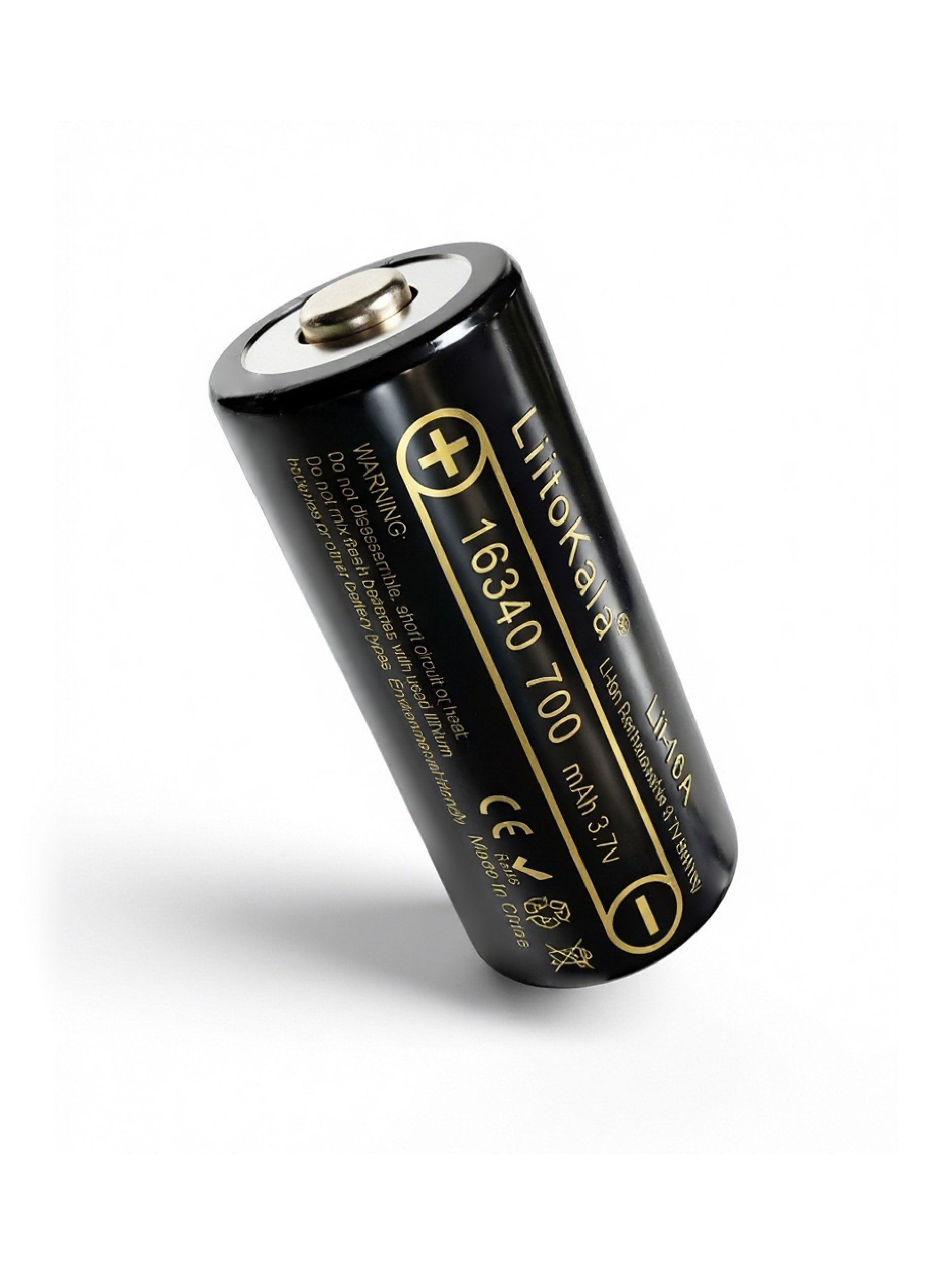 Аккумулятор LiitoKala 16340 Lii-16A Li-ion 3.7В 700mAh