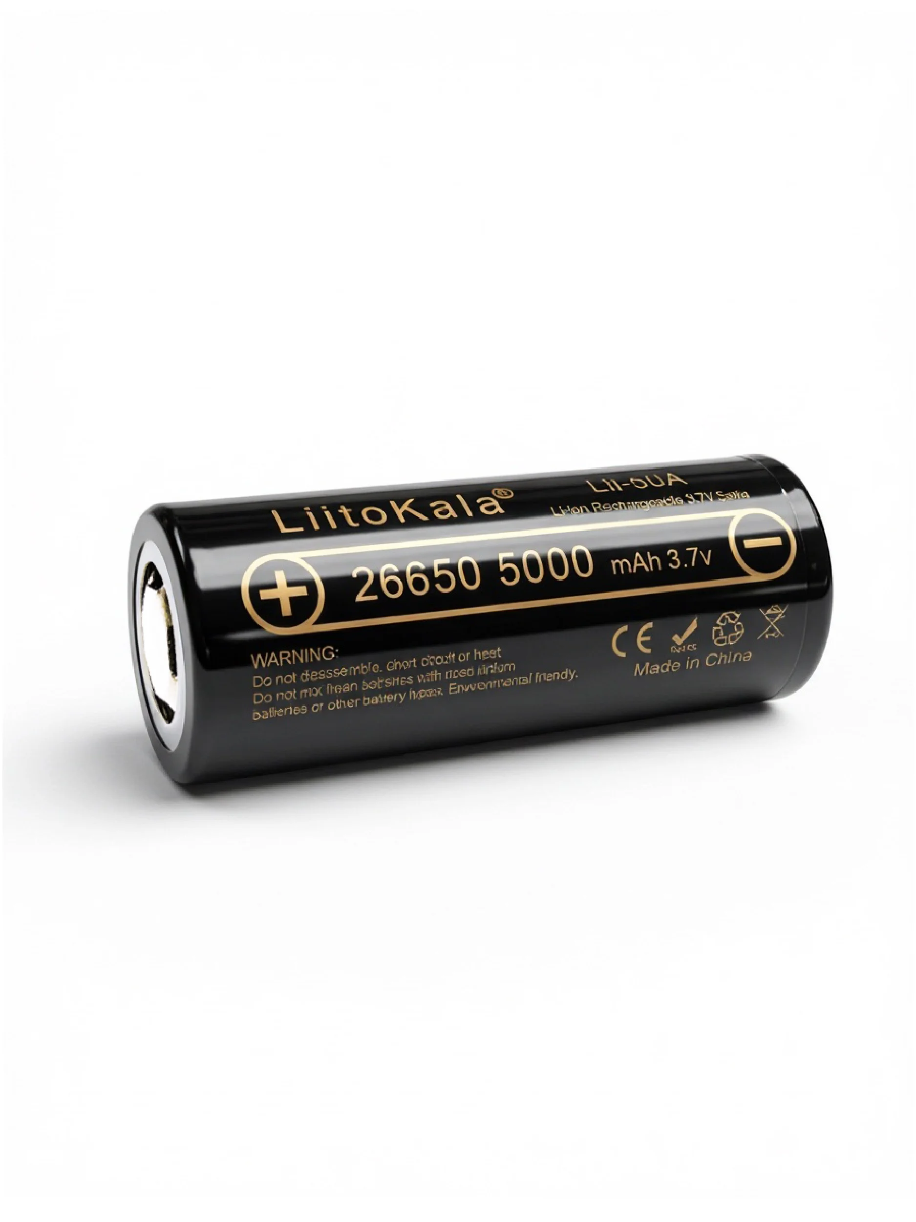 Аккумулятор 26650 LiitoKala Lii-50A Li-ion, 3.7v, 5000 mAh