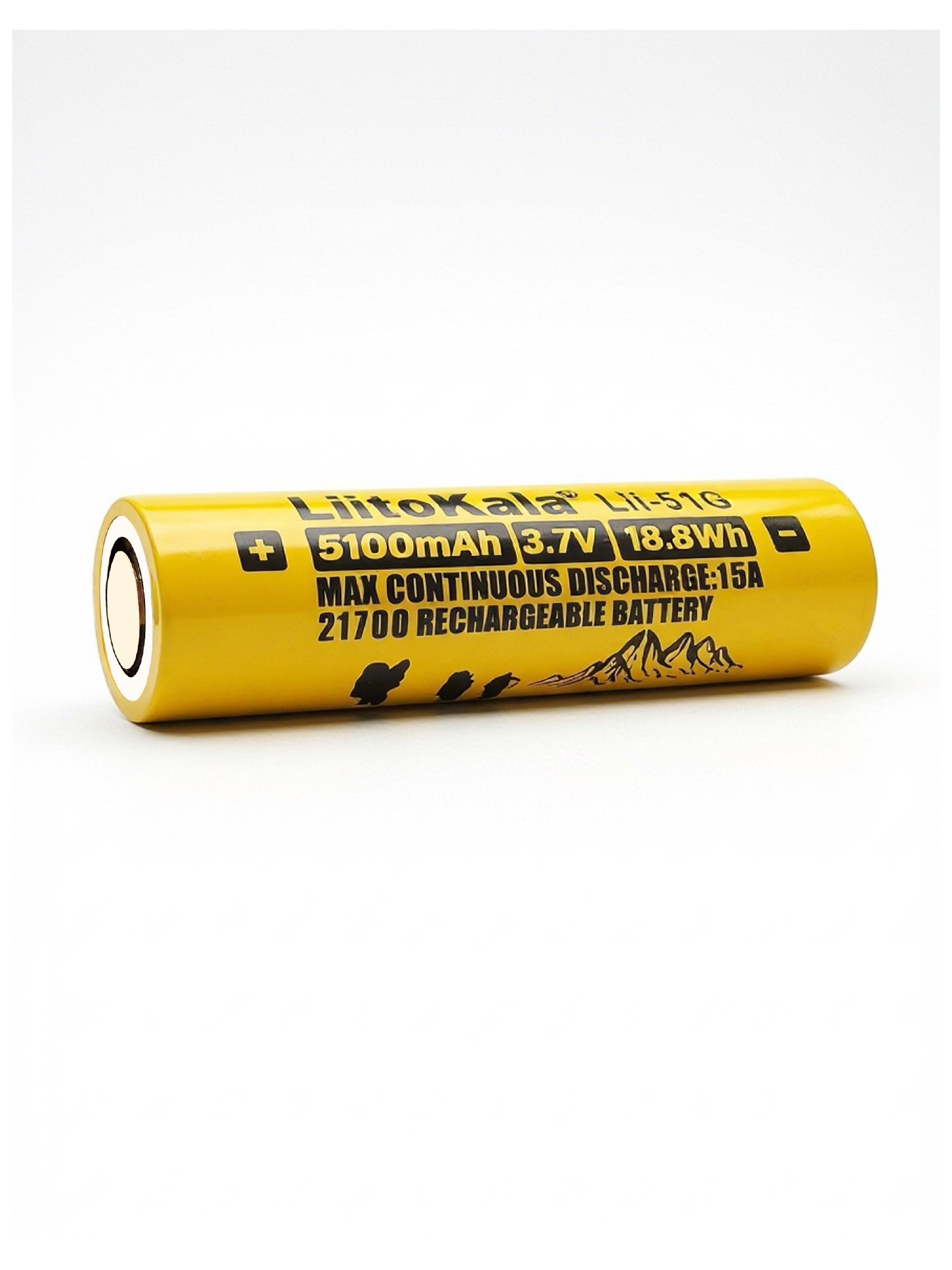 Аккумулятор 21700 Li-ion LiitoKala Lii-51G, 3,7V, 5100mAh