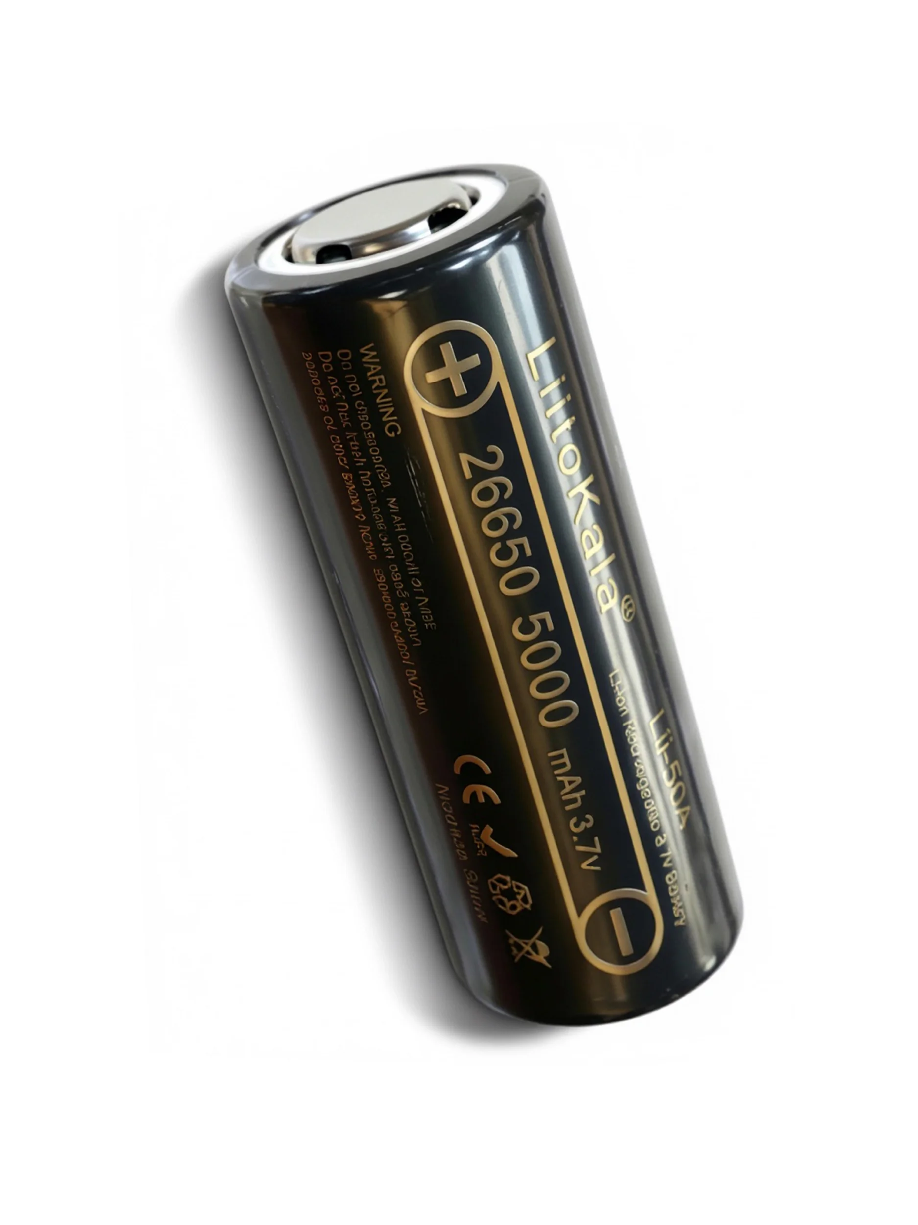 Аккумулятор 26650 LiitoKala Lii-50A-JT Li-ion, 3.7v, 5000 mAh, выпуклый плюс