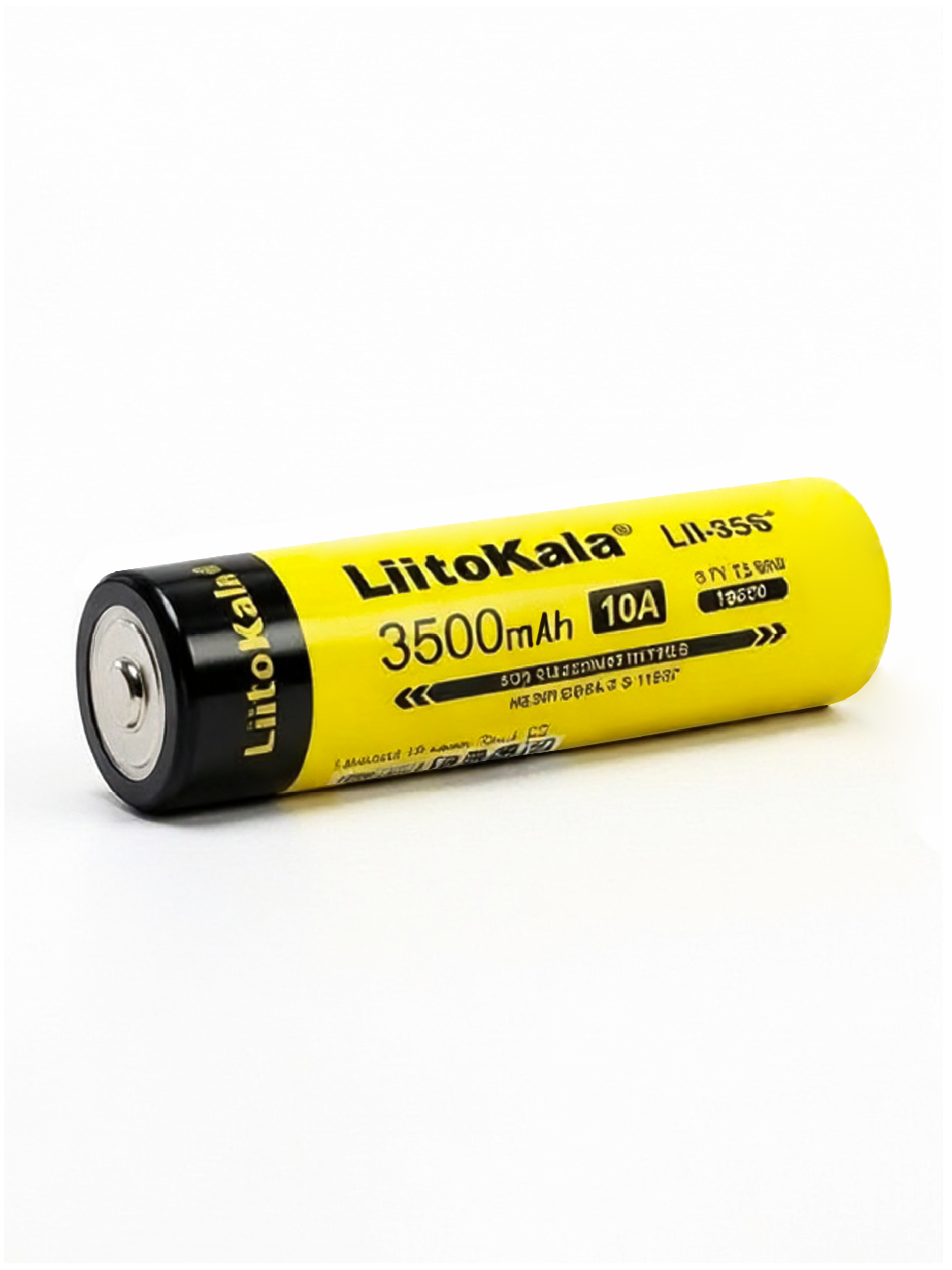 Аккумулятор 18650 Li-Ion LiitoKala Lii-35S-JT 3,7v, 3500mAh, выпуклый плюс, без защиты