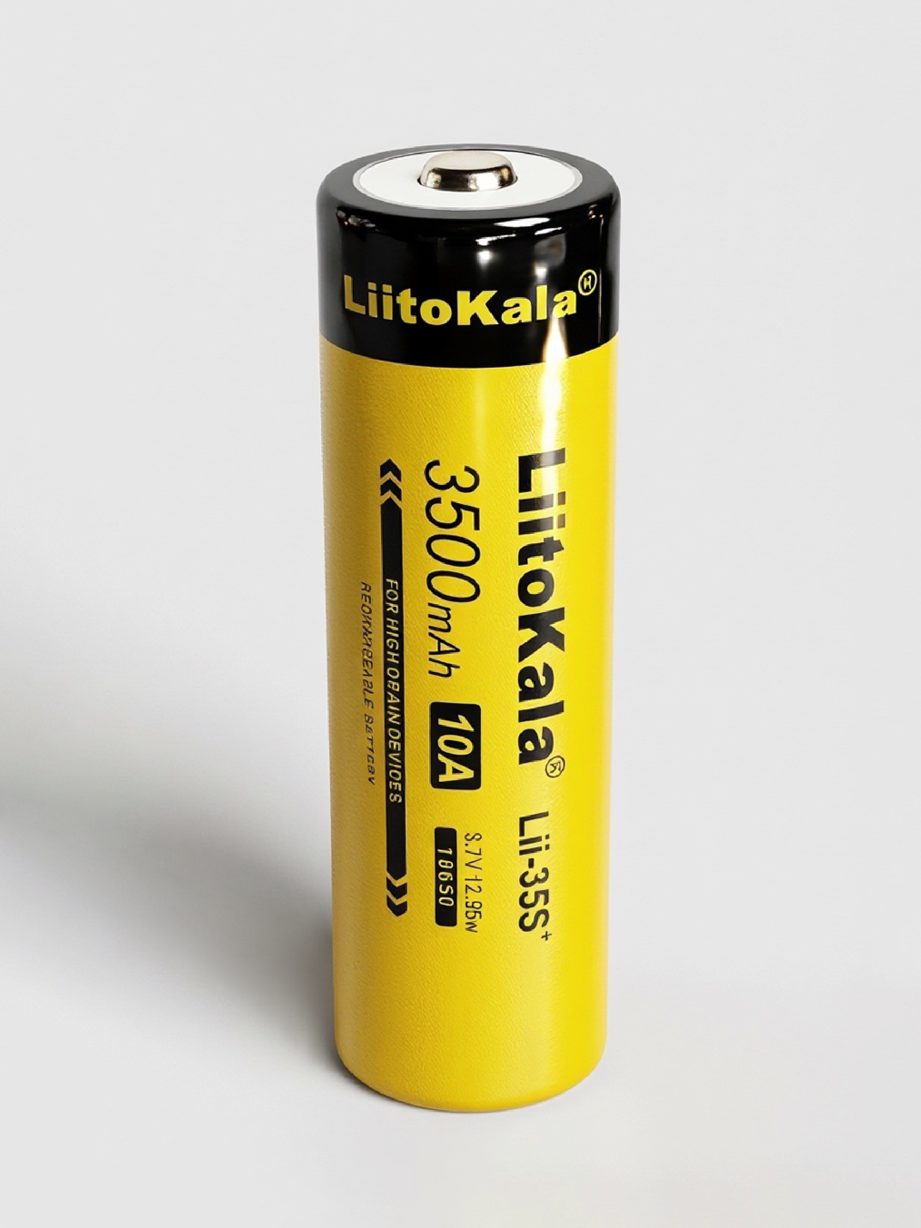 Аккумулятор 18650 Li-Ion LiitoKala Lii-35S-JT 3,7v, 3500mAh, выпуклый плюс, без защиты