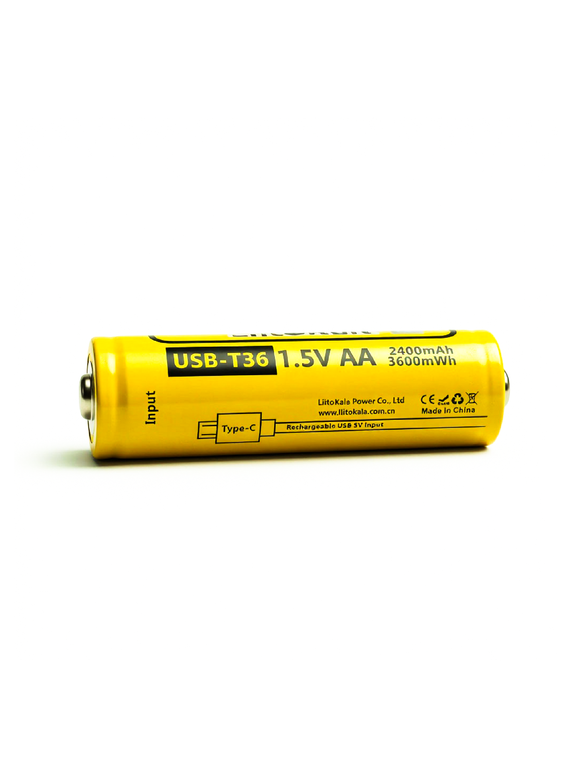 	Аккумулятор LiitoKala АА Li-ion 1.5V с зарядкой Type-C