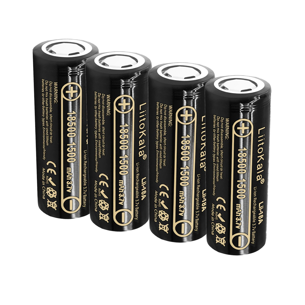 Аккумулятор LiitoKala ICR 18500 Li-ion 3.7В 1500mAh незащищенный (4 шт) в  официальном интернет-магазине Liitokala.ru