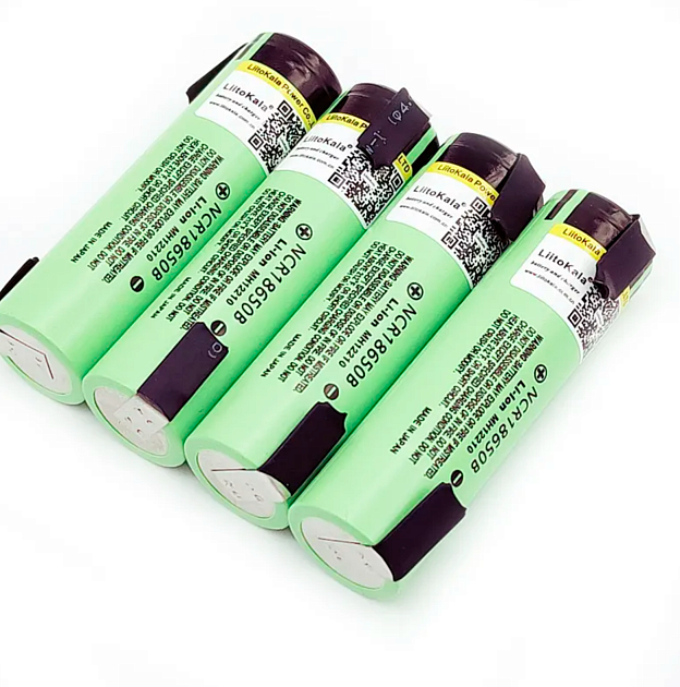 Аккумулятор 18650 Li-ion 3.7В от 3300mAh до 10А незащищенный с выводами ...